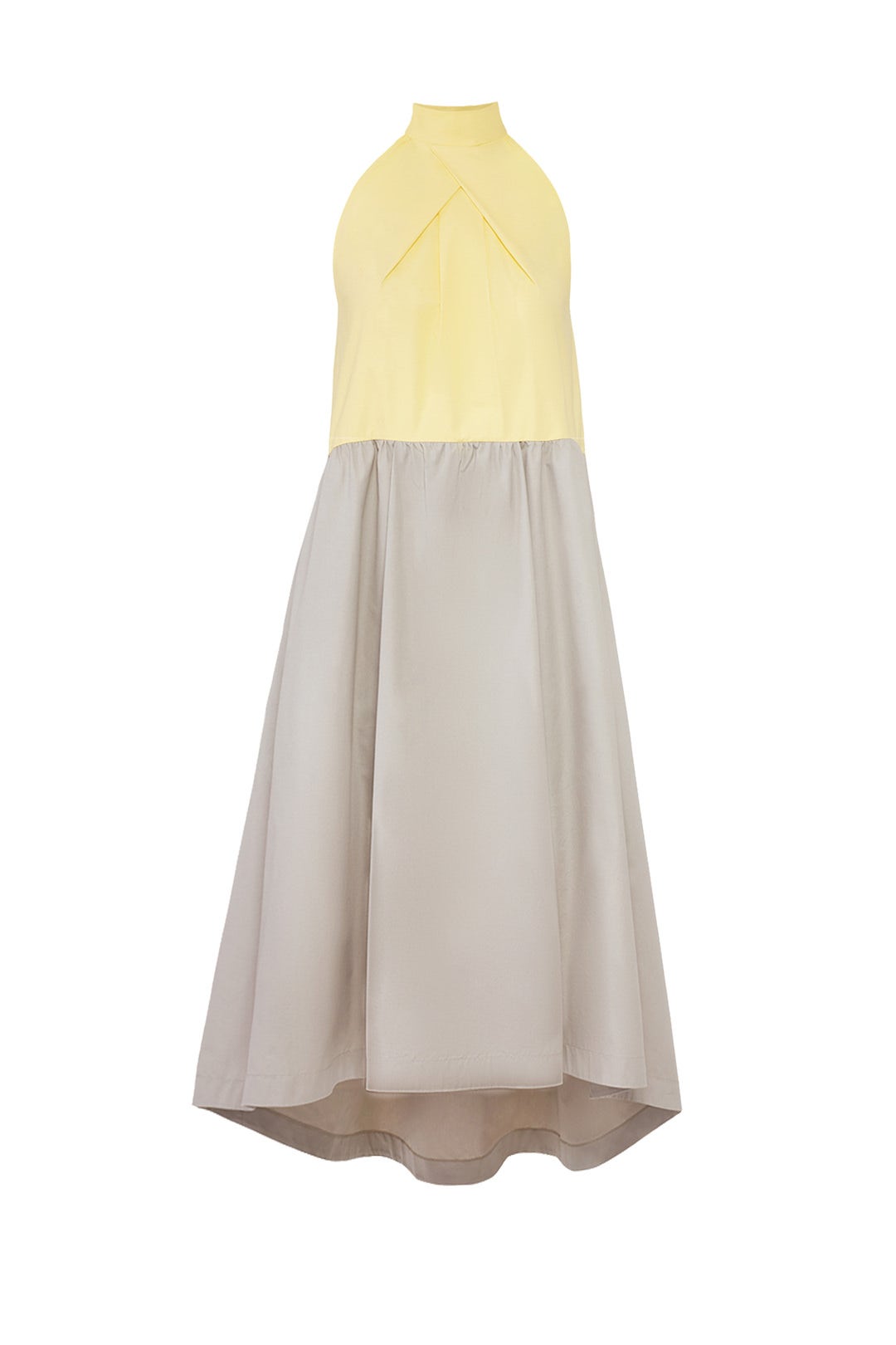 Colorblock Halter Dress by Jil Sander Navy | Rent the Runway