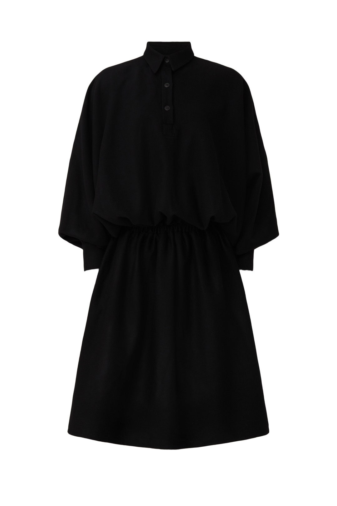 Collared Blouson Dress by Mossi 4