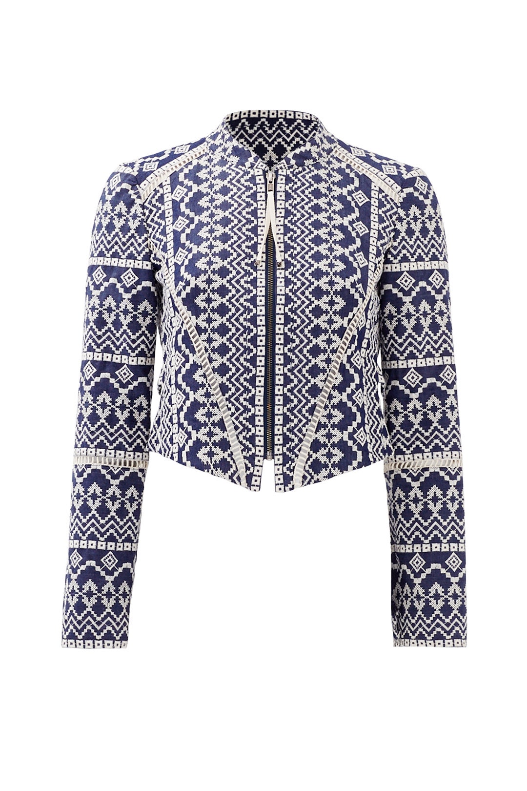 Terracotta Stitching Jacket by Nanette Lepore 3