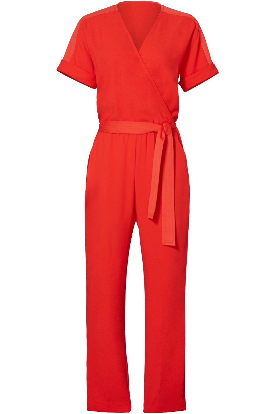 Red Wrap Jumpsuit by Trina Turk 3