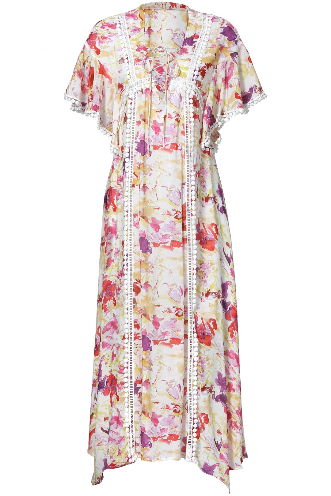 Abstract Floral Tie Maxi by Dina Agam