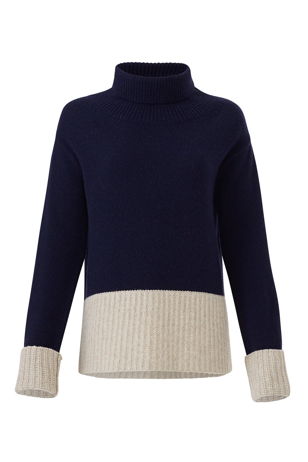 Turtleneck Contrast Sweater by Derek Lam 10 Crosby