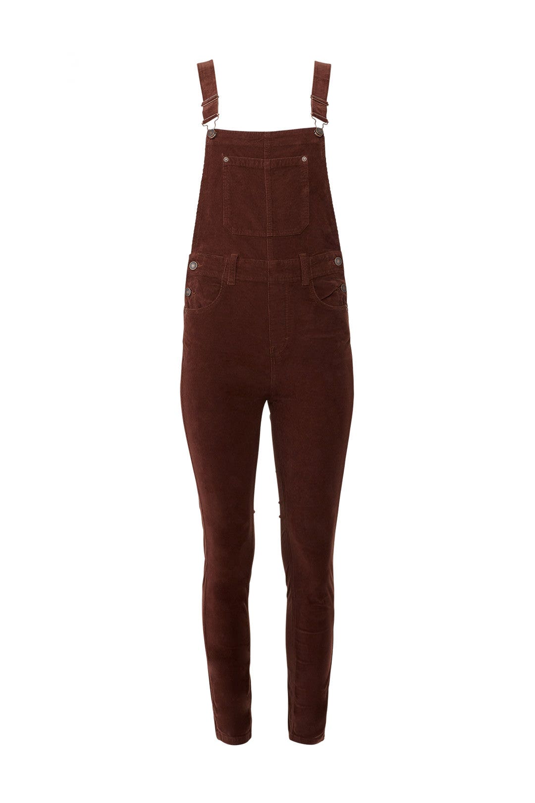 Slim Ankle Cord Overalls by Free People