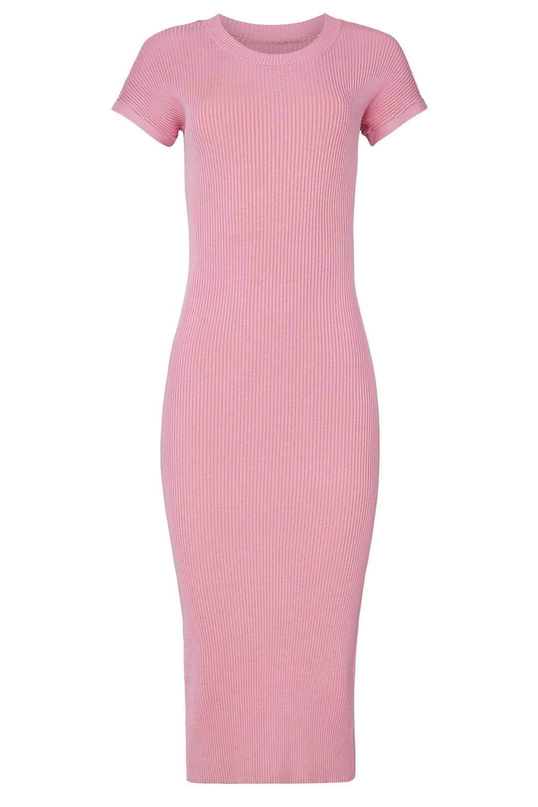 Short Sleeve Knit Midi Sheath by 525 America