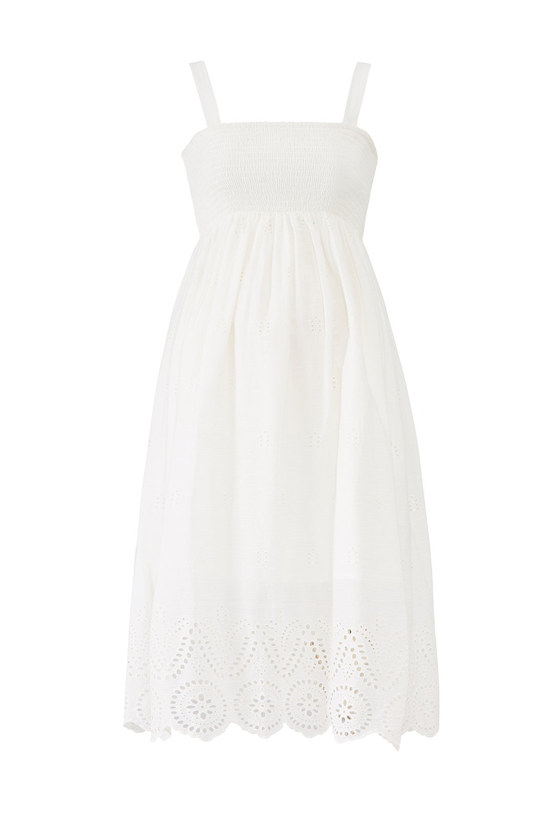 Embroidered Scallop Maternity Dress by Ingrid & Isabel 3