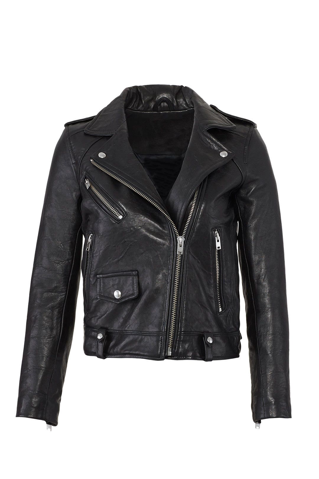 Black Ebeyna Leather Jacket by Iro 3