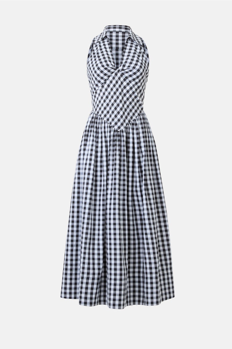 Navy Gingham Midi Dress by Jason Wu x RTR | Rent the Runway Navy Gingham Midi Dress by Jason Wu x RTR | Rent the Runway