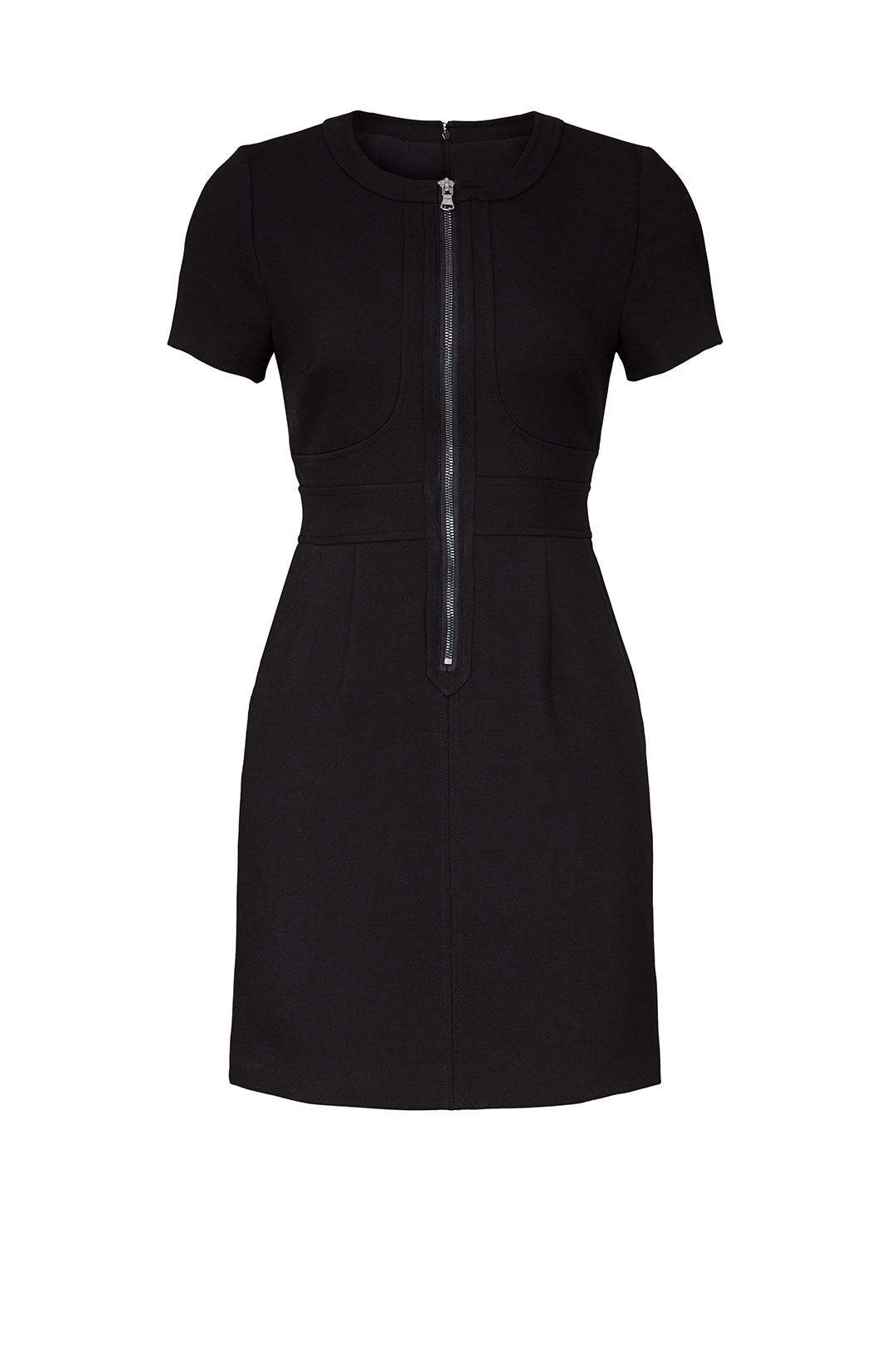 Black Zip Front Sheath by Toccin