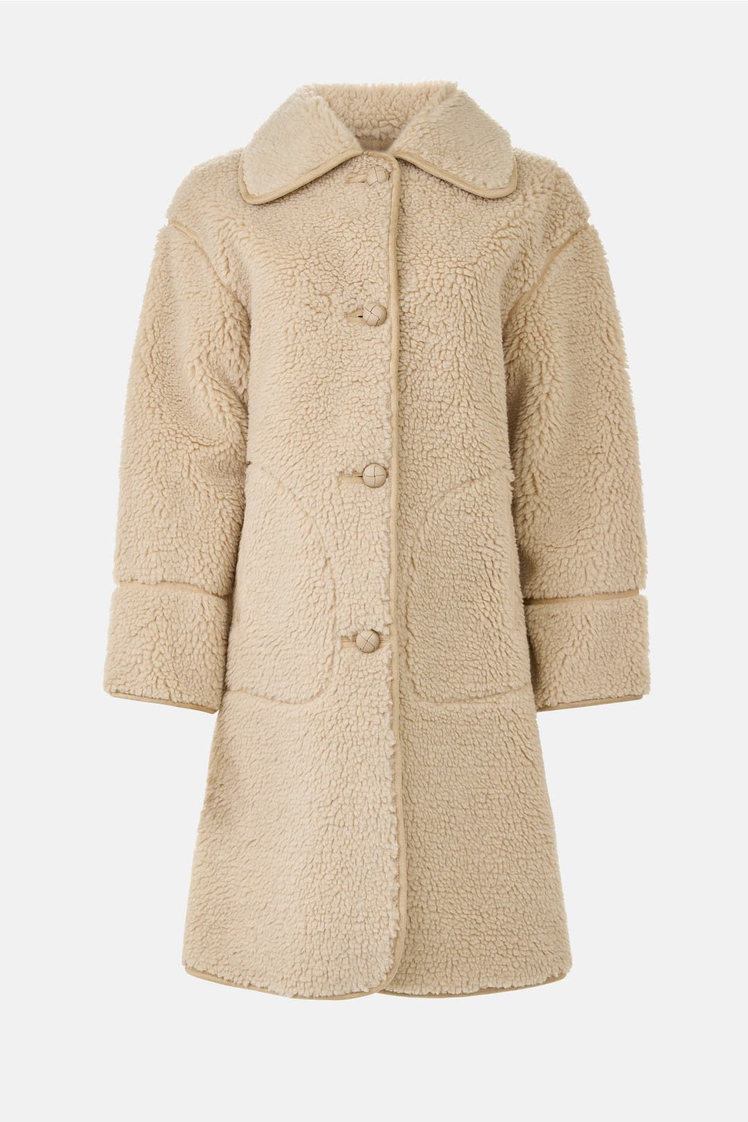 Farah Oatmeal Faux Fur Coat by L.K. Bennett | Rent the Runway