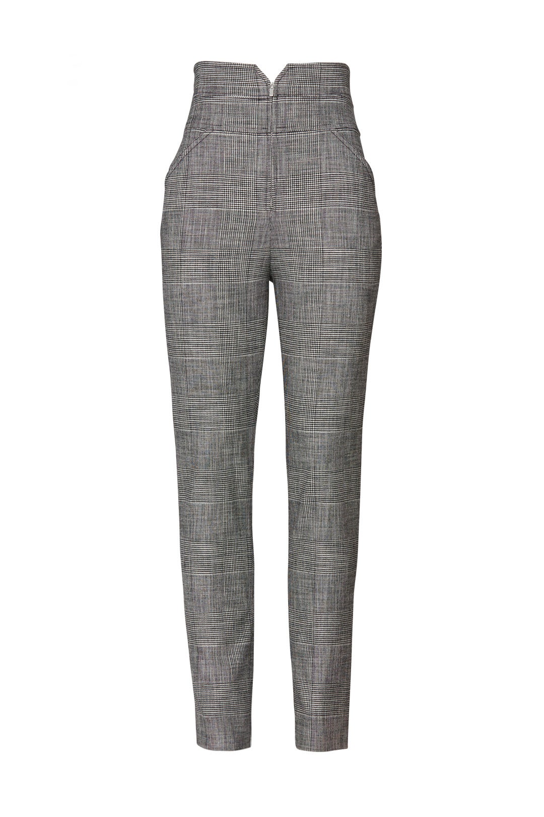 Black Combo Plaid Pants by Rebecca Taylor NYC