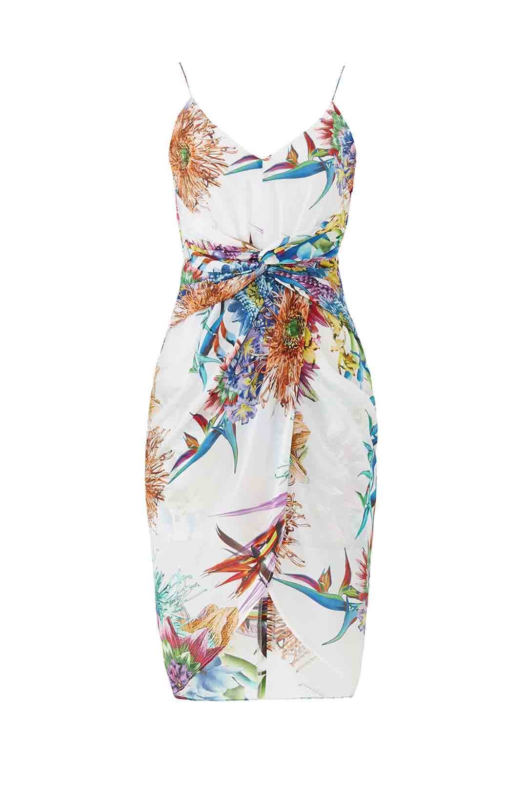 Twisted Floral Sheath by Aijek