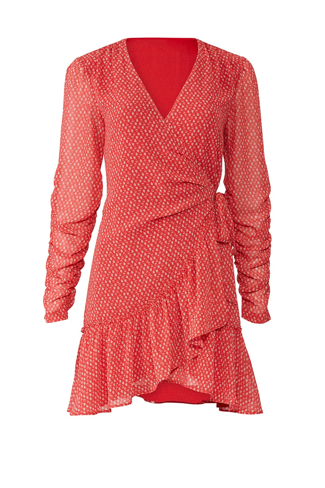 Red Flores Dress by AllSaints