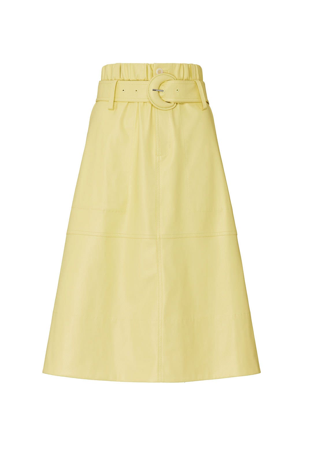 Faux Leather Midi Skirt by Proenza Schouler White Label 4