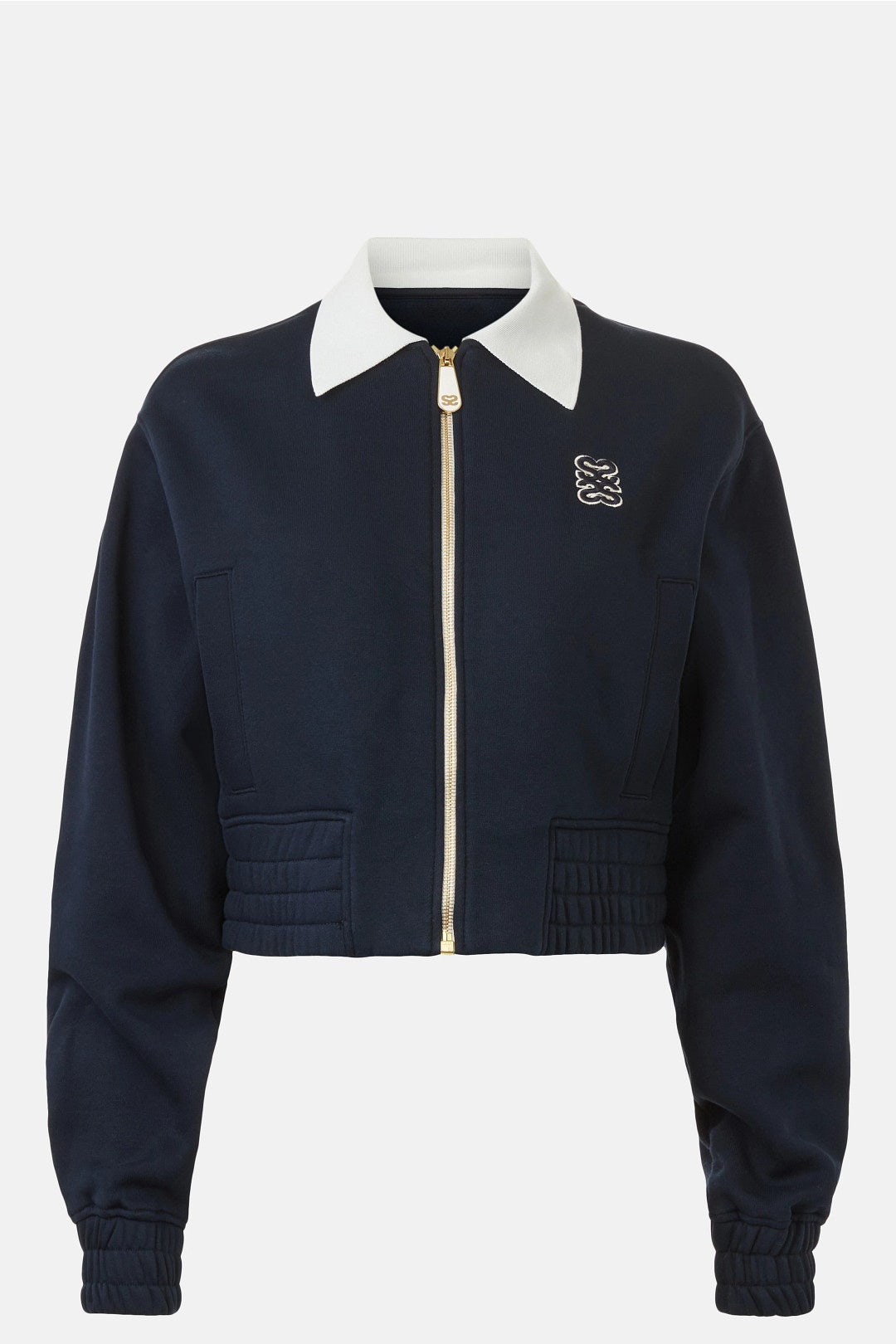 Zip Up Collared Sweatshirt by Sandro 4