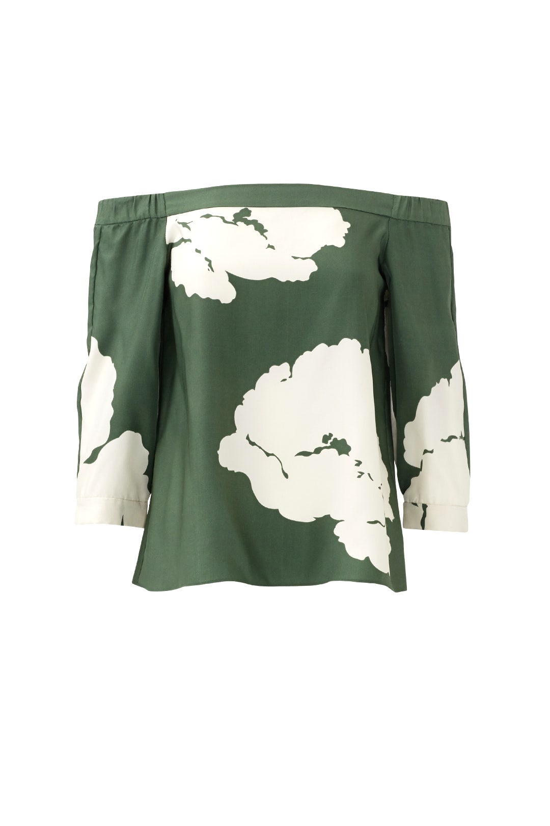 Amara Print Off The Shoulder Top by Tibi