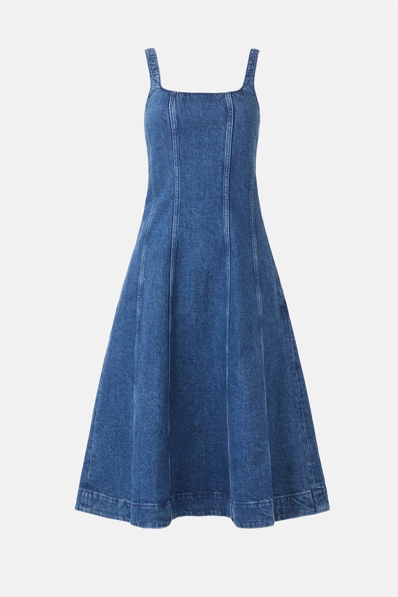 Roboli Denim Midi Dress by Maje - Photo 4