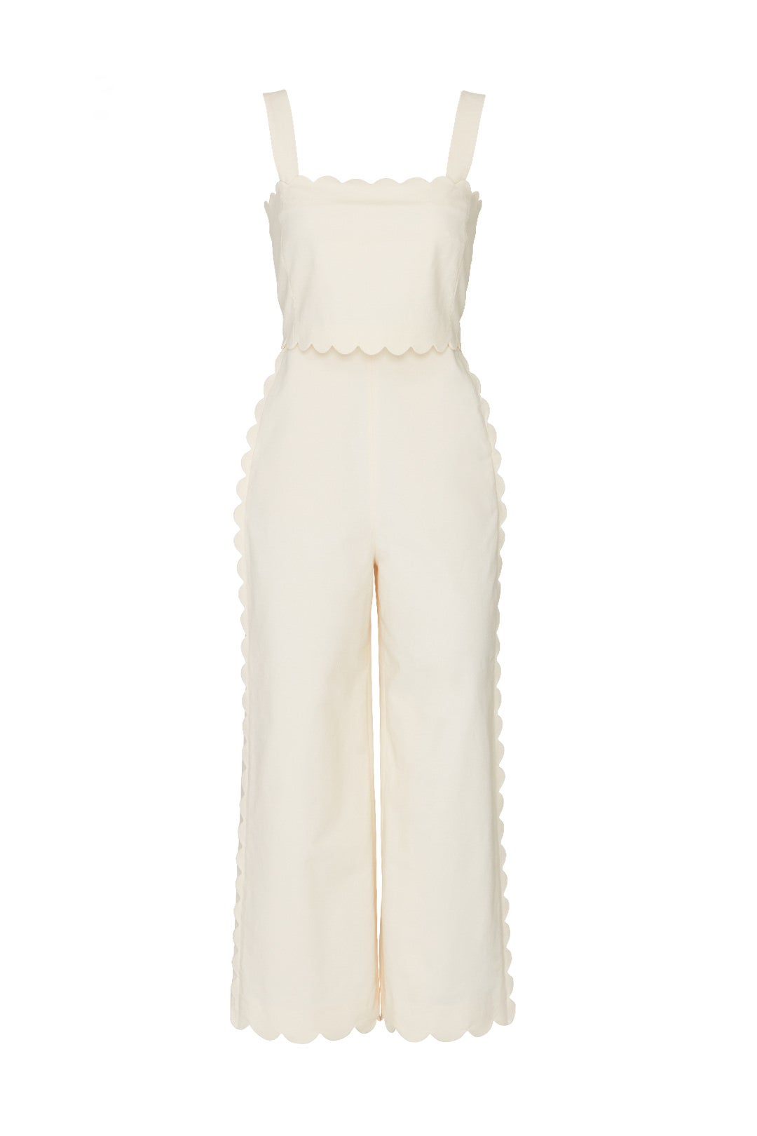 Sleeveless Scallop Jumpsuit by Rebecca Taylor NYC 3