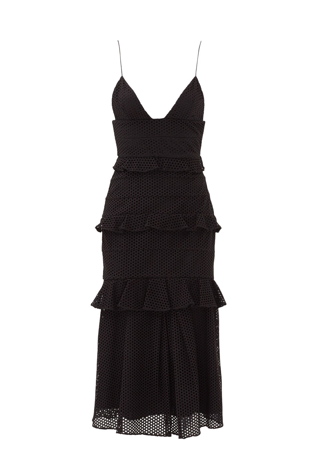 Black Eyelet Sofia Dress by Cushnie