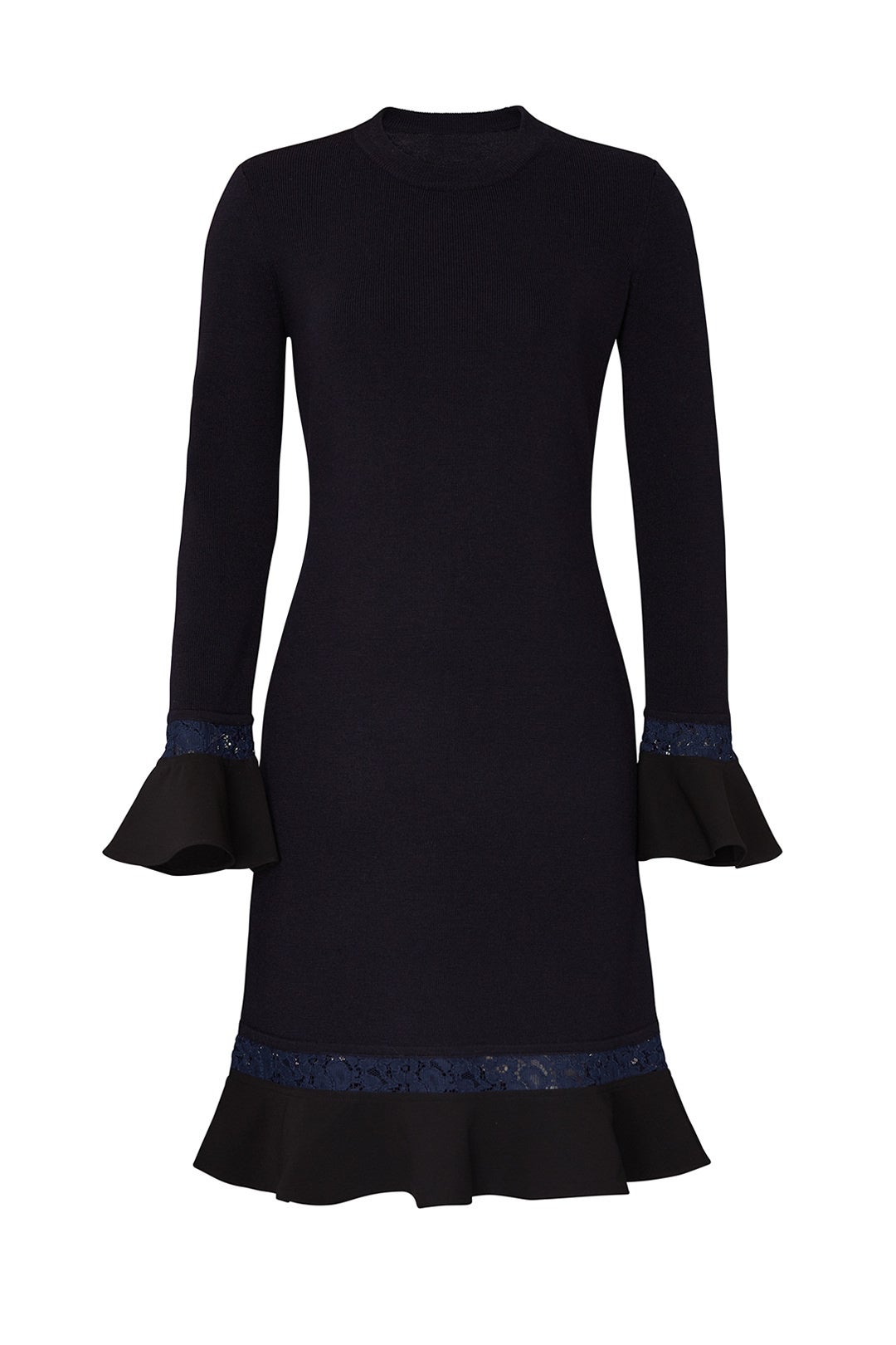Navy Lace Trim Dress by Tory Burch 4