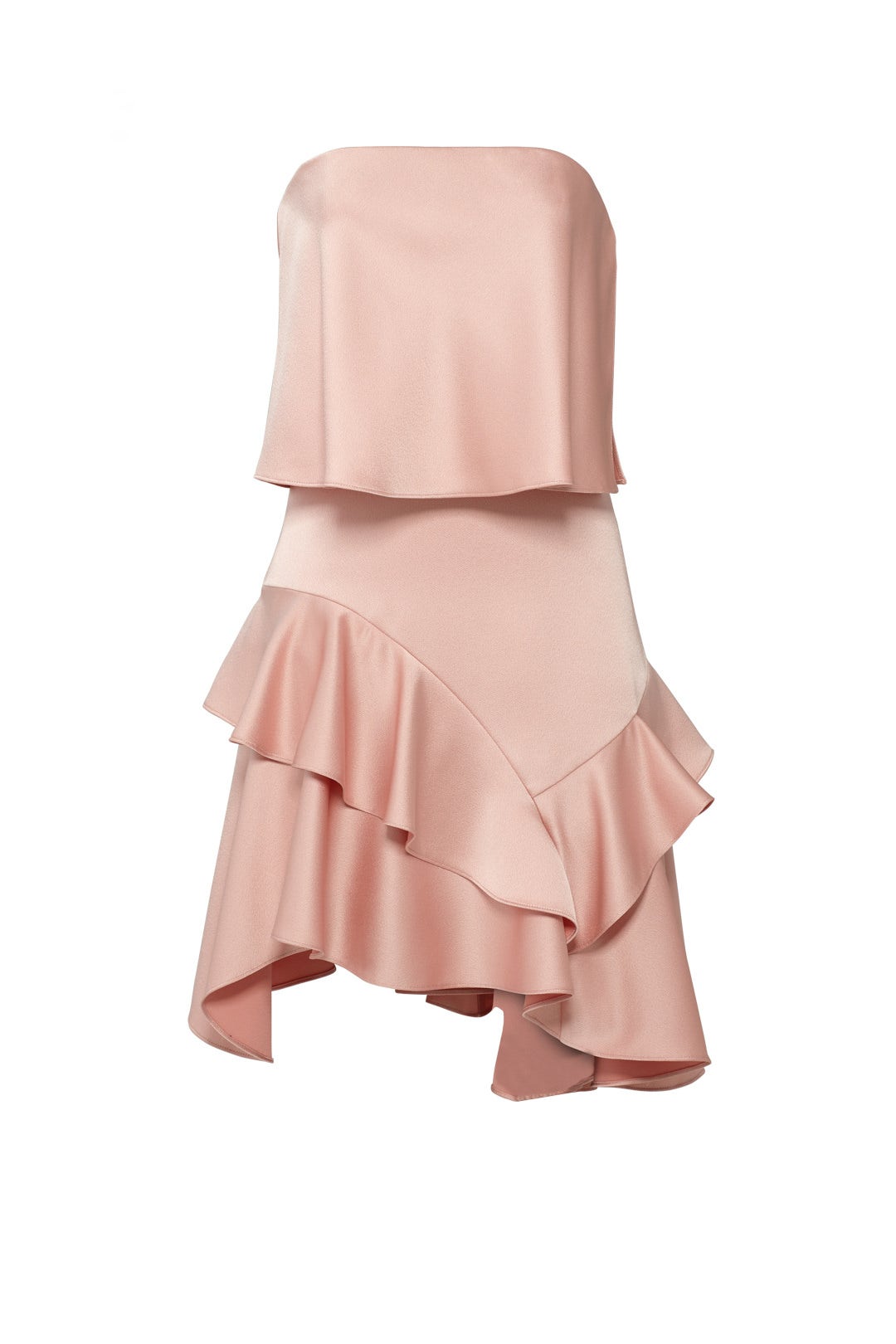 Blush Flounce Dress by HALSTON 3
