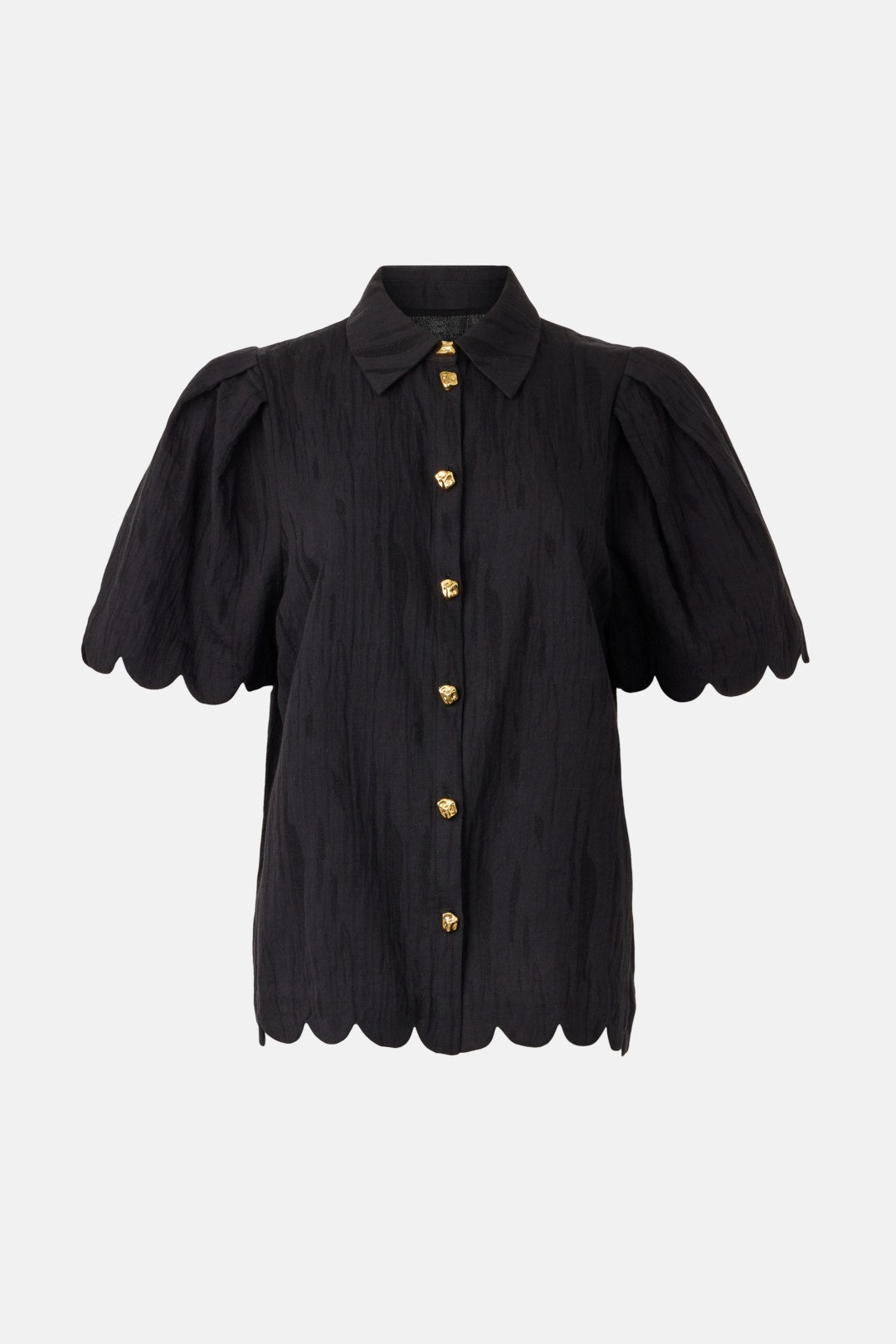 Marabelle Solid Scalloped Shirt by Hofmann Copenhagen 4