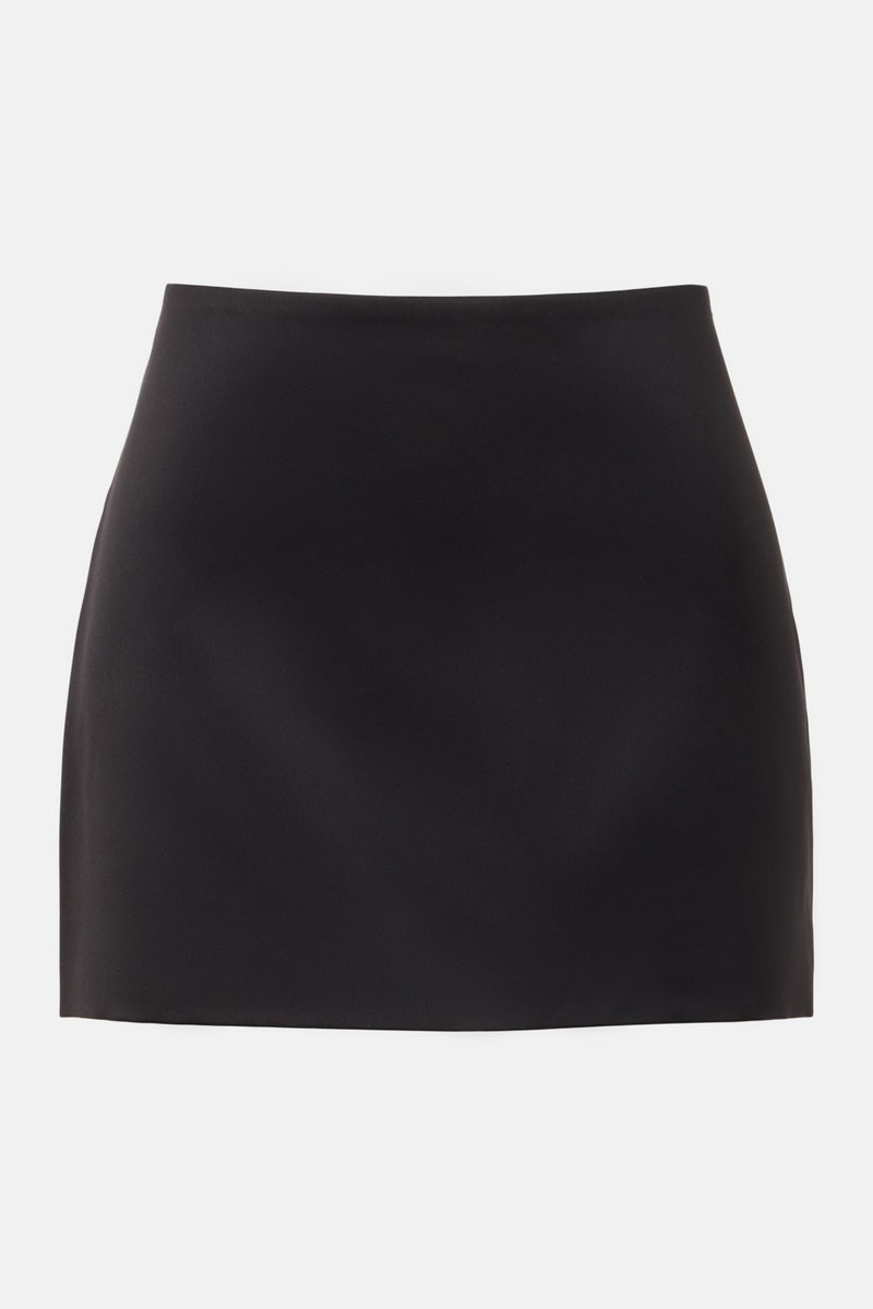 Carla Low Waist Satin Skirt by Reformation - Photo 4