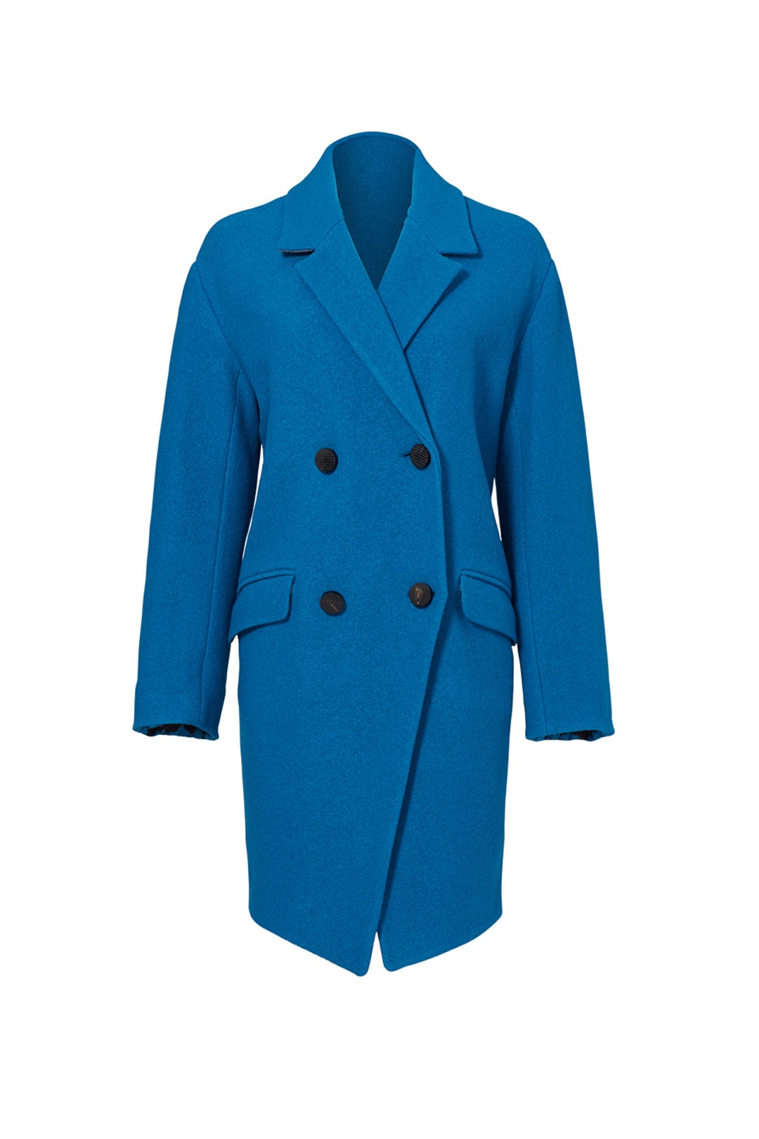 Peacock Blue Finola Coat by Diane von Furstenberg 3