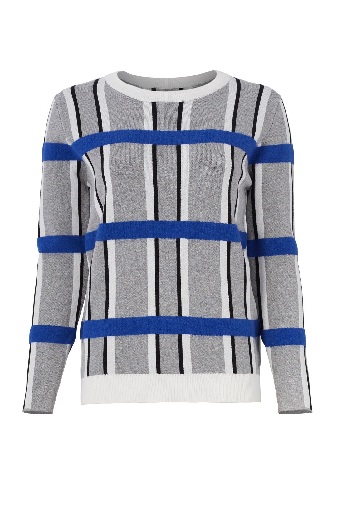 Grid Printed Sweater by English Factory