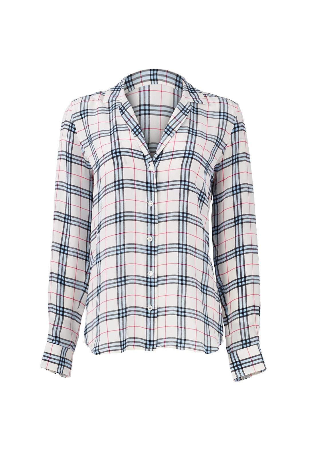 Plaid Adalyn Top by Equipment 3