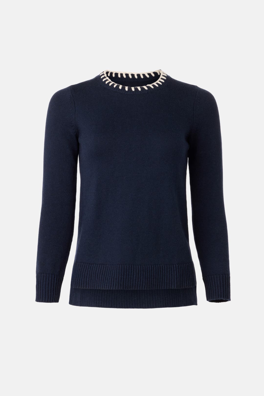 Cotton Cashmere Blanket Stitch Sweater by NIC + ZOE | Rent the Runway