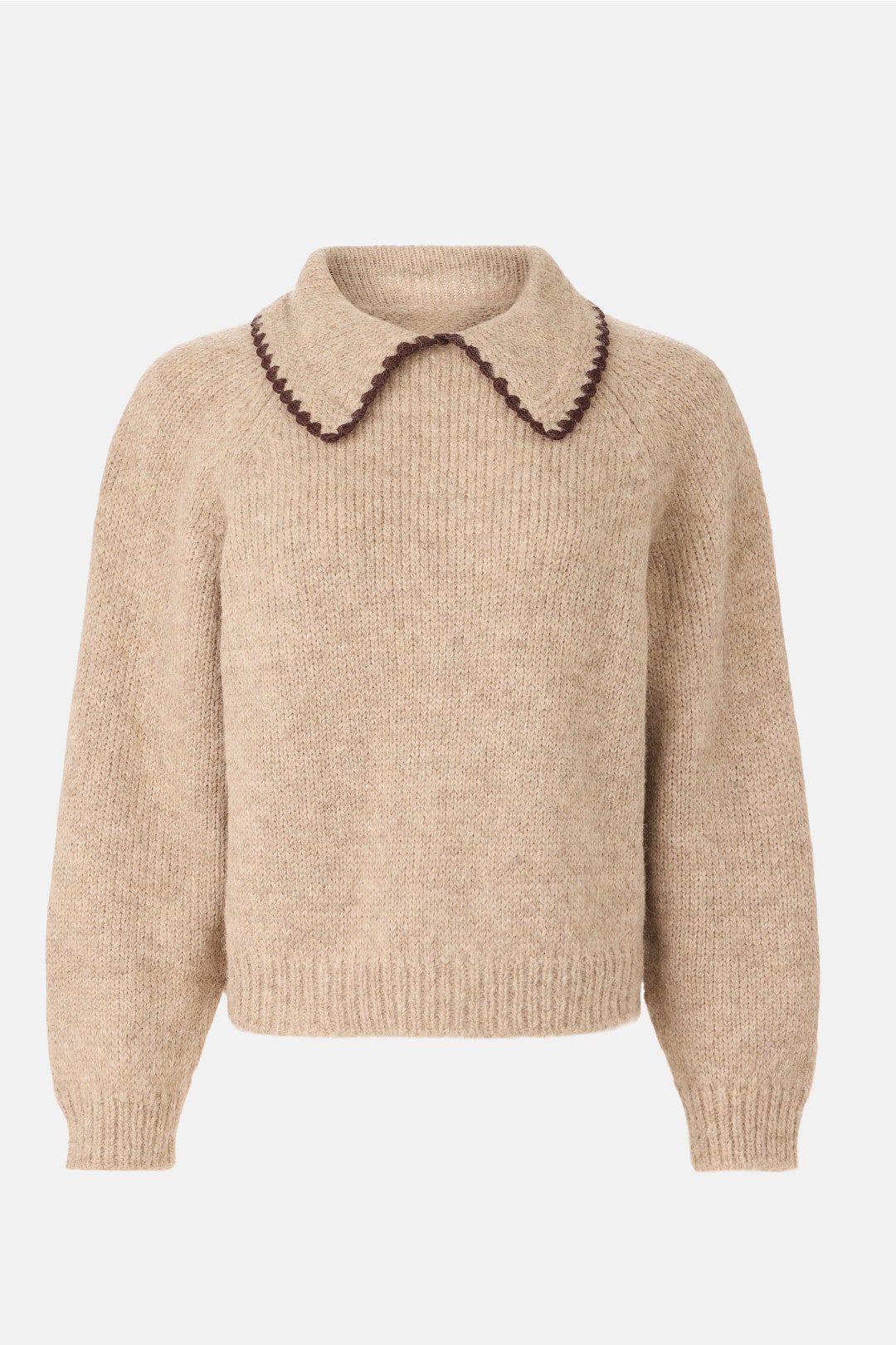 Crochet Collar Pullover by The Great. 4