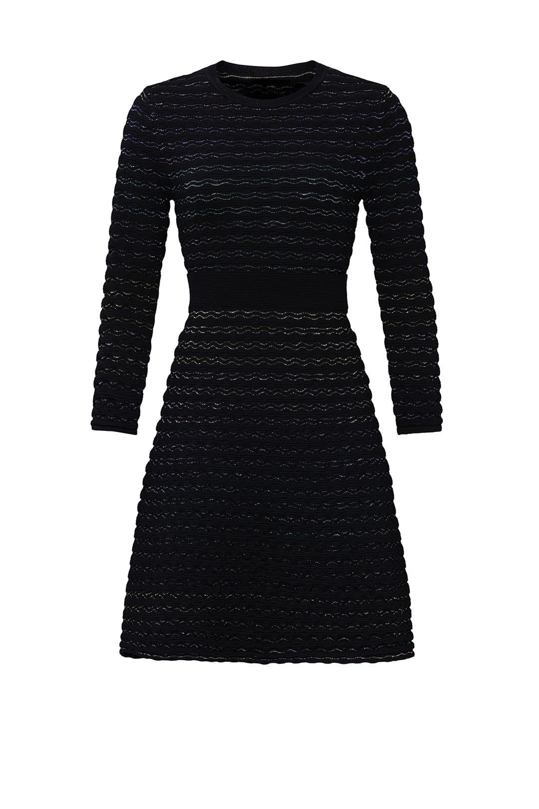 Scallop Shine Sweater Dress
