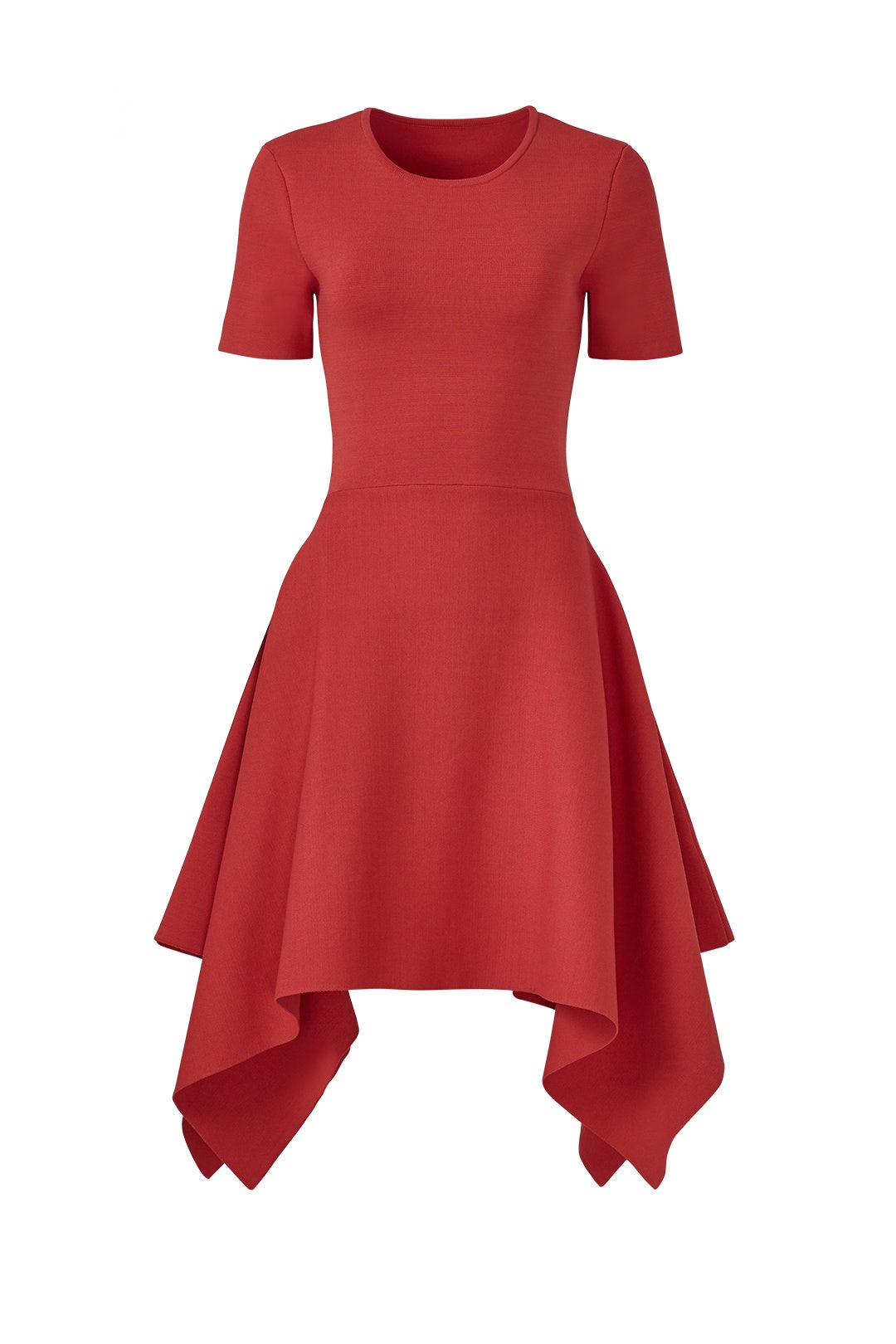 Rust Asymmetrical Knit Dress by TY-LR 3