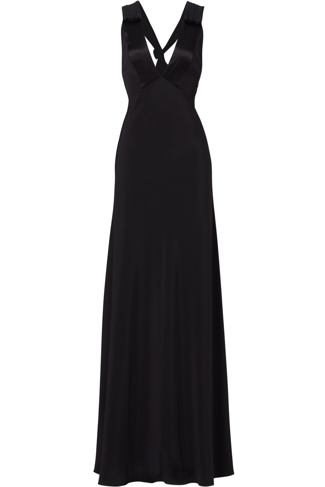 Black Deep V Alison Gown by Jill Jill Stuart 3