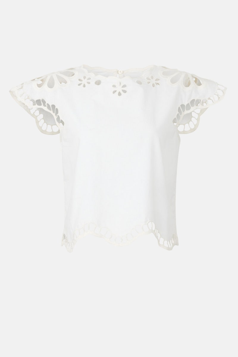 The Super Bloom Eyelet Top by The Great. - Photo 4