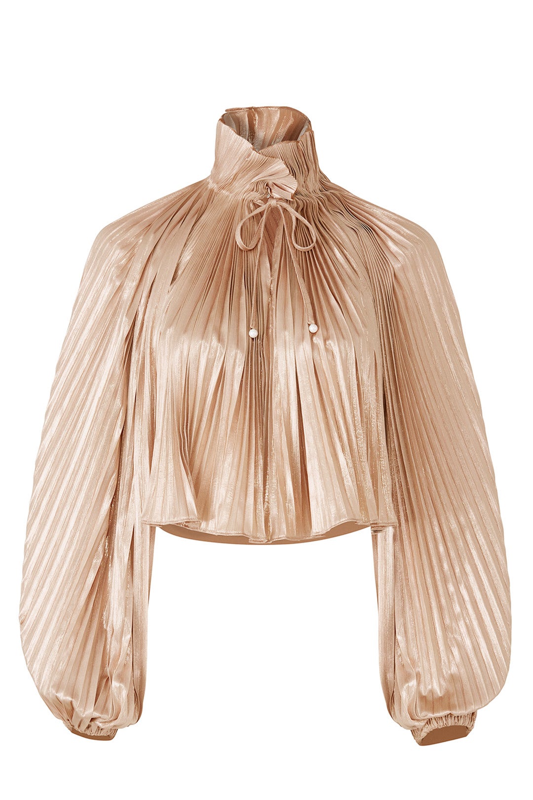 Foil Pleated Top by Opening Ceremony