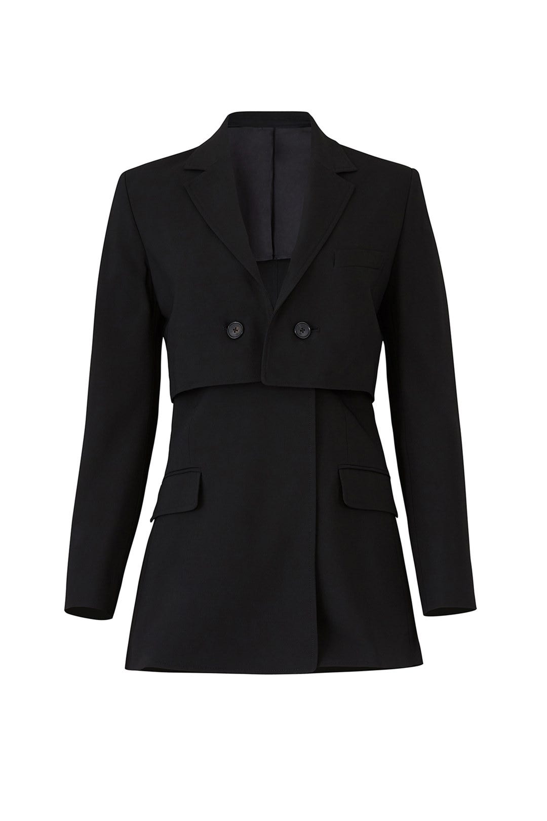 Black Tiered Blazer by 3.1 Phillip Lim