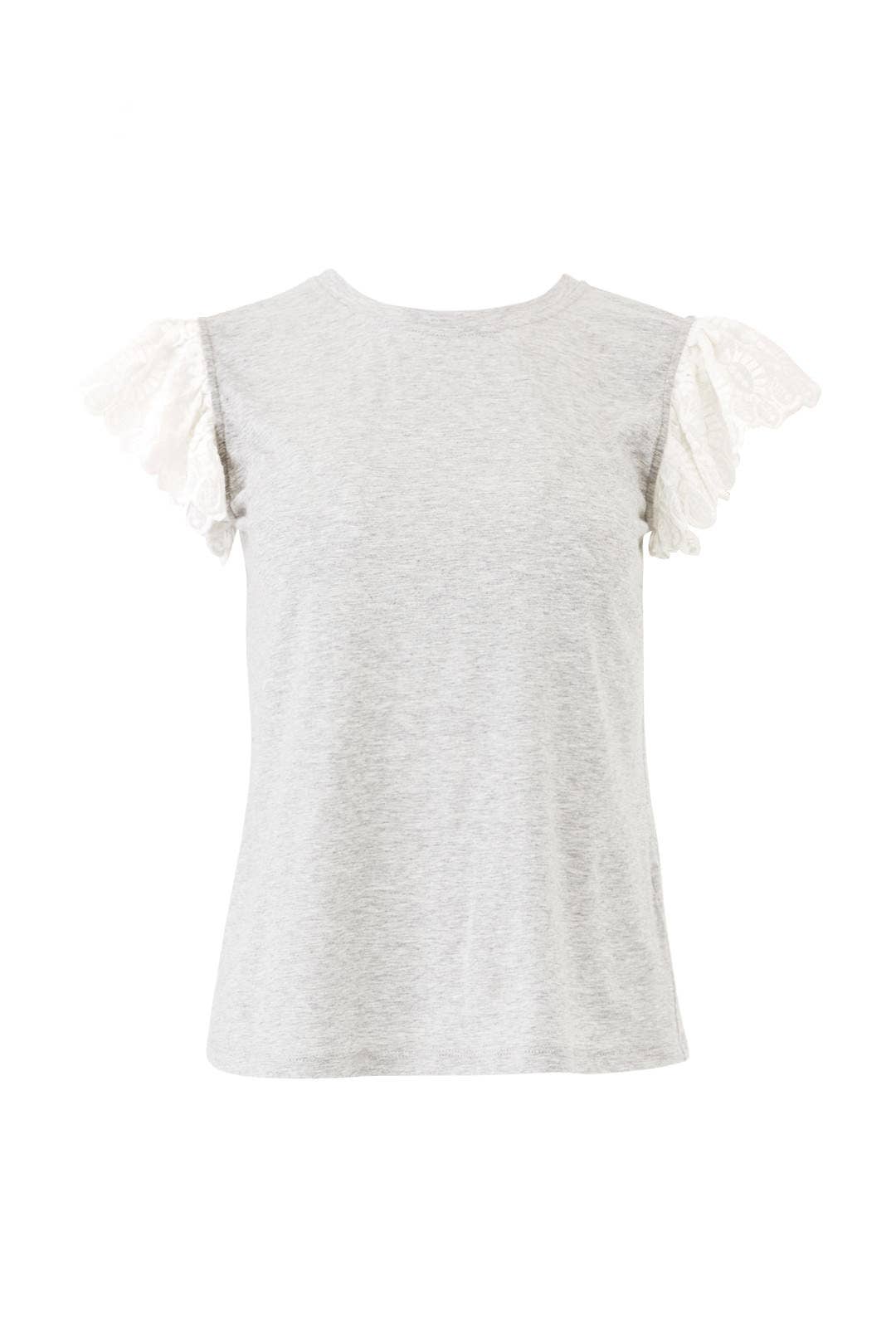 Lace Sleeves Samira Top by Rebecca Taylor NYC