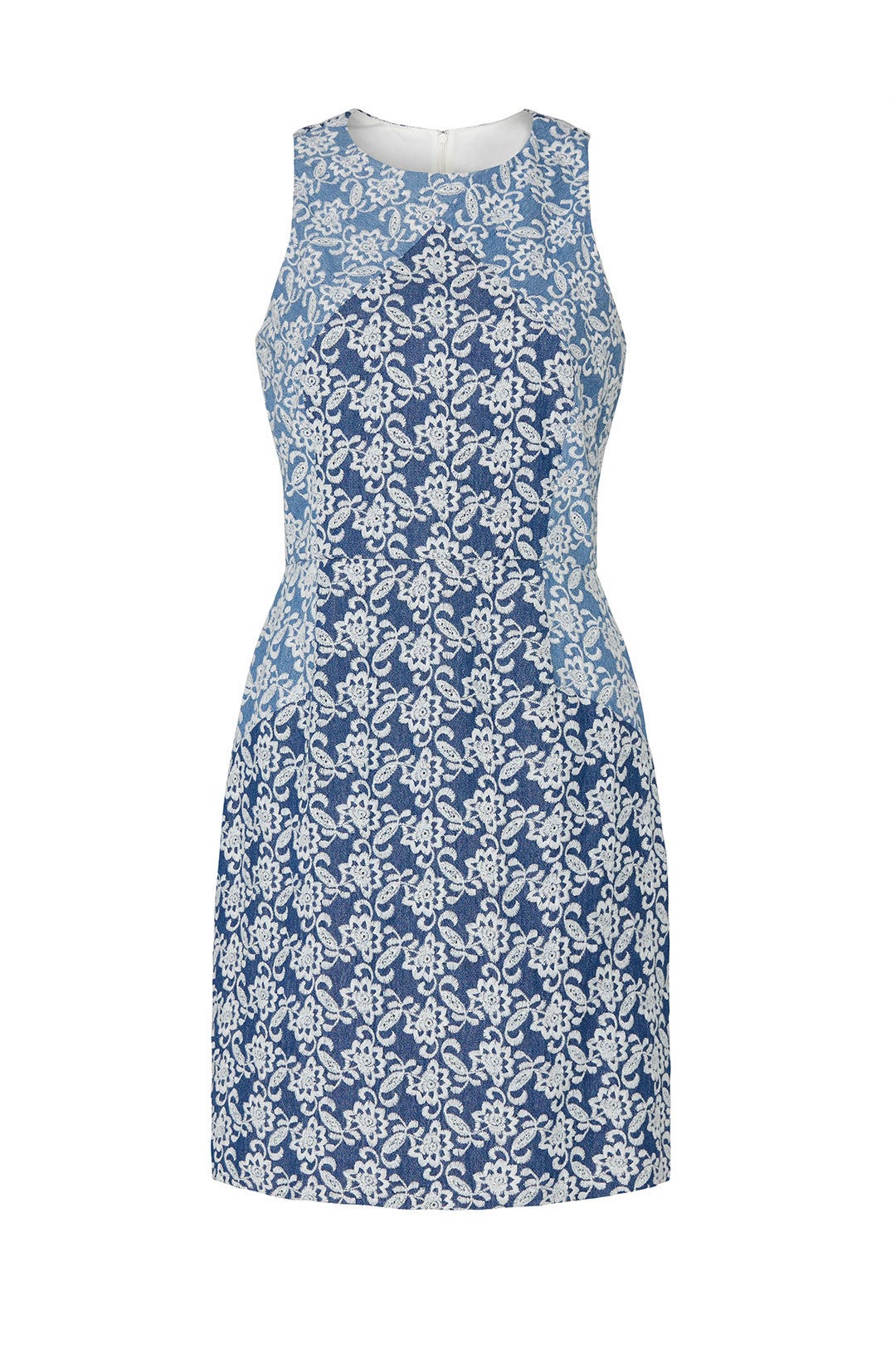 Embroidered Denim Sheath by Slate & Willow 2