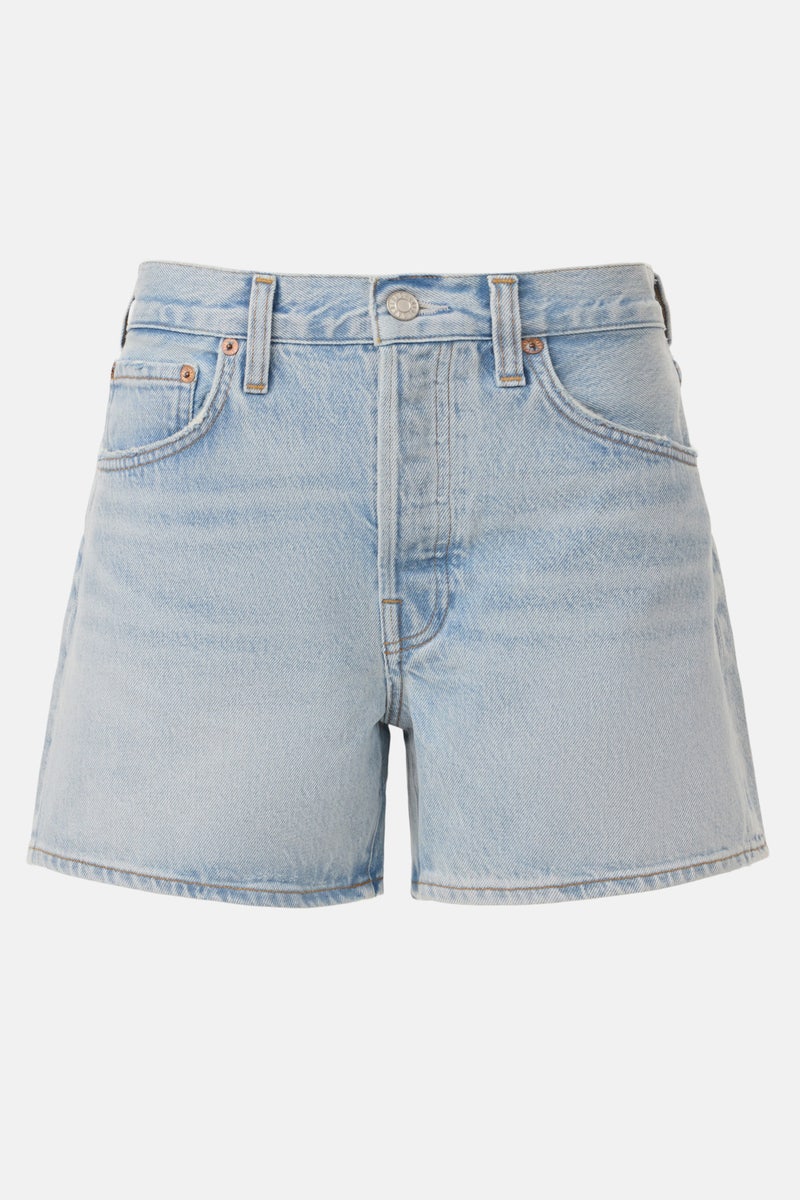 Light Blue Parker Long Shorts by AGOLDE - Photo 4