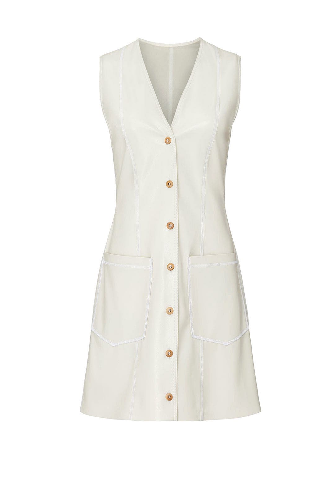 Vegan Leather Menphi Dress by Nanushka 4