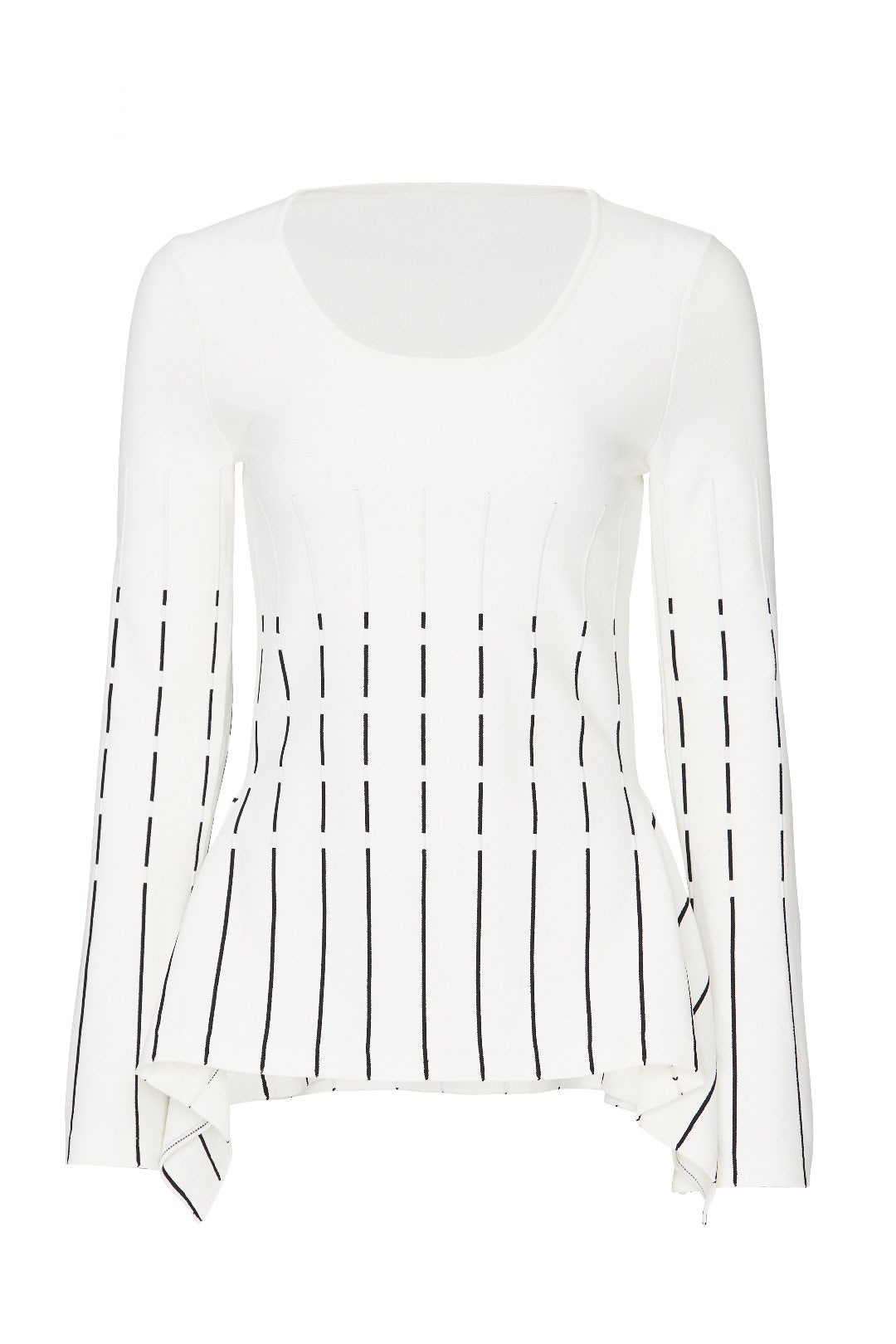 Stripe Peplum Sweater by Prabal Gurung x RTR