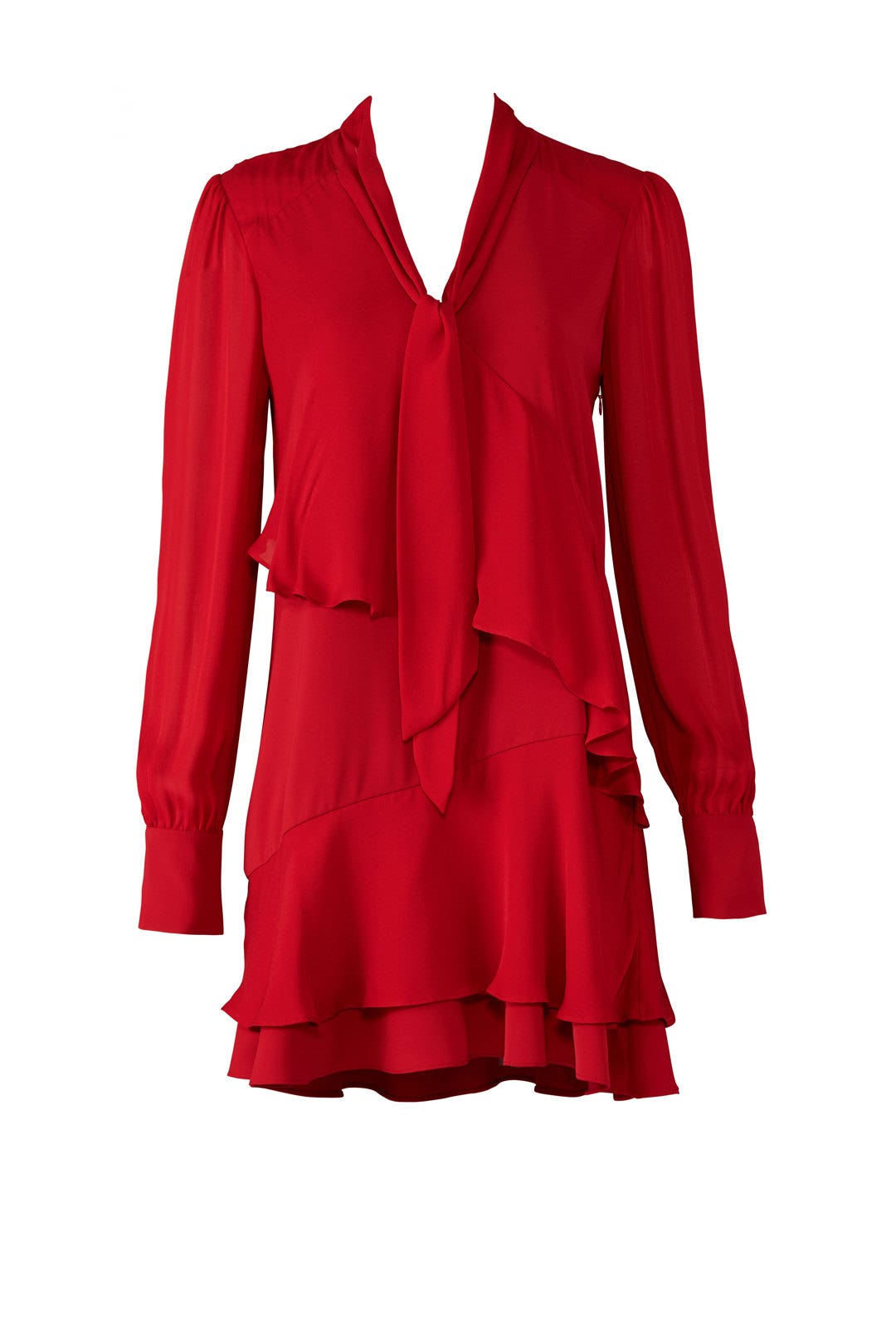 Red Kenji Combo Dress by Parker 3