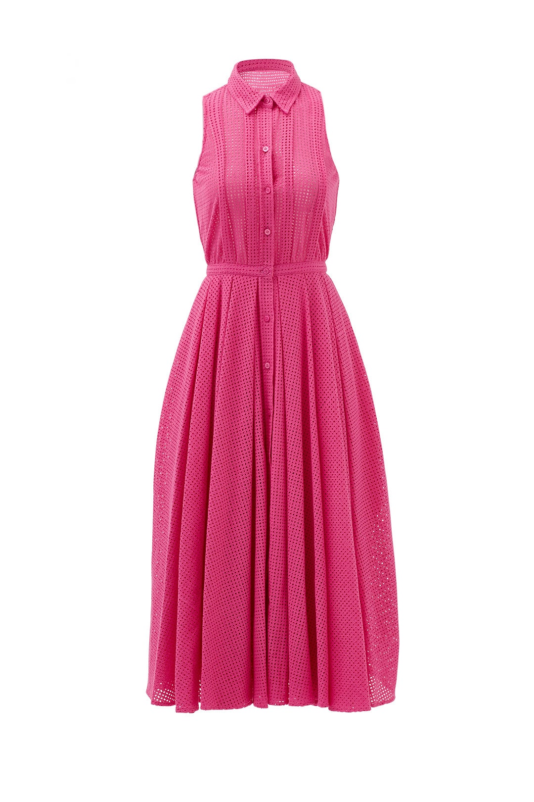 Sweet Pink Blossom Midi Shirtdress by Raoul