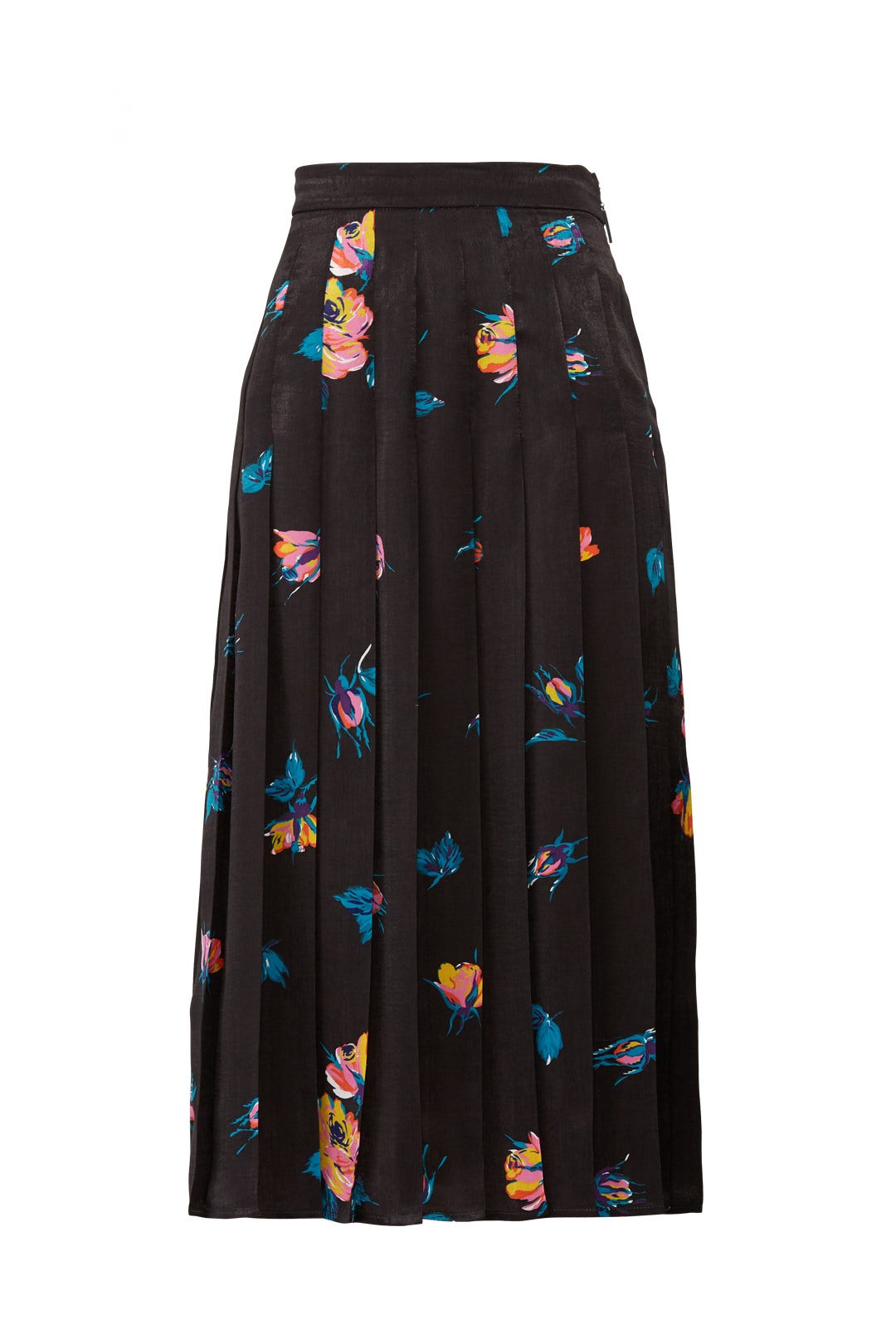 Floral Pleated Midi Skirt by MSGM 3