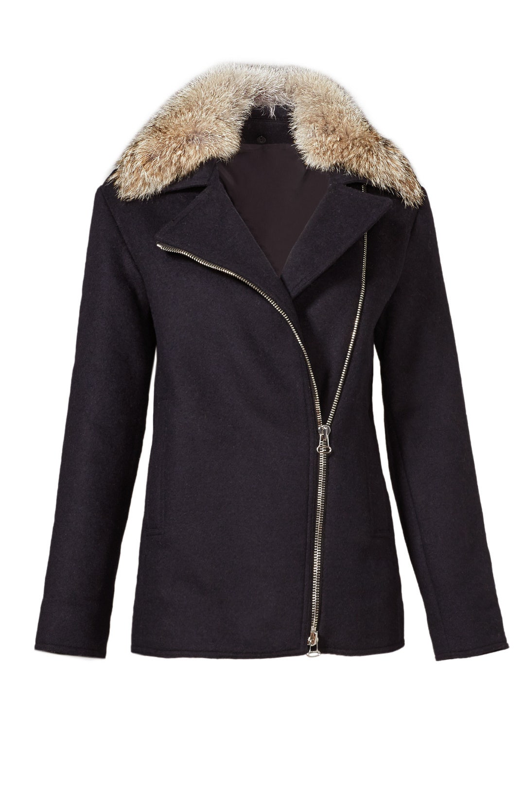 Navy Moto Jacket by Derek Lam 10 Crosby