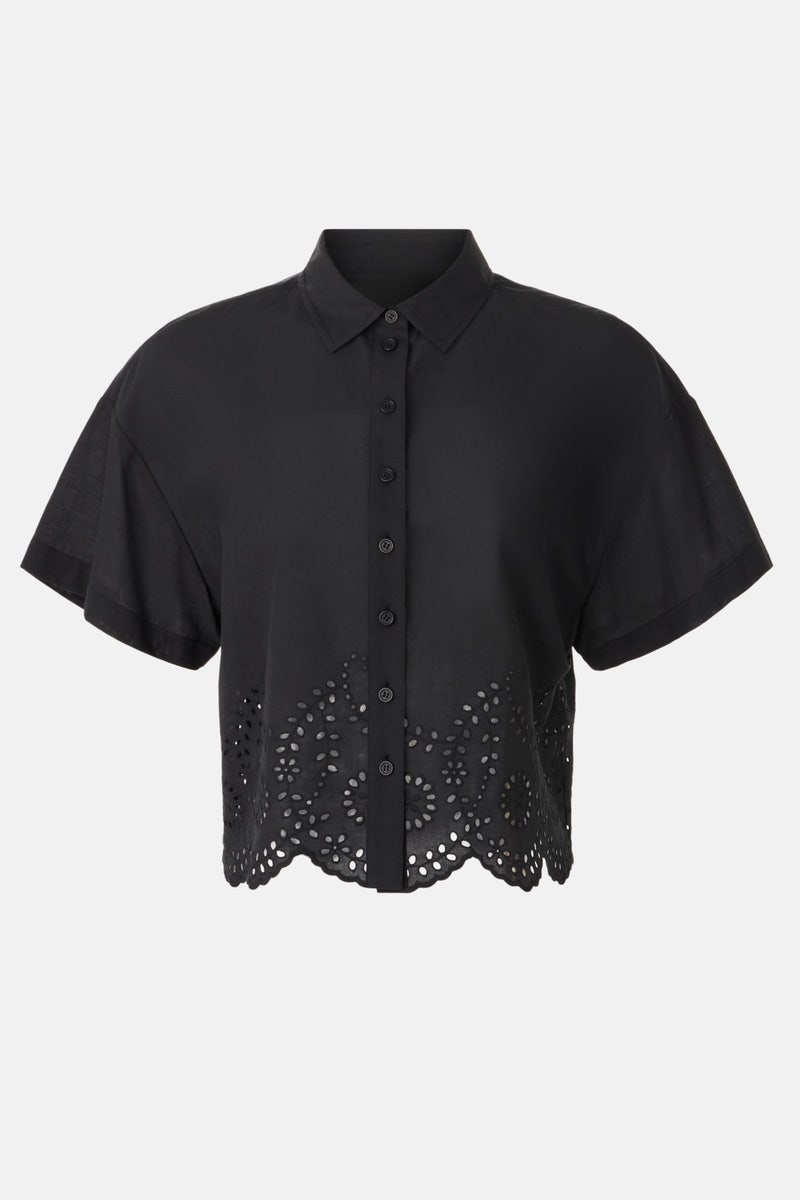 Eyelet Short Sleeve Shirt by Joe's Jeans - Photo 4