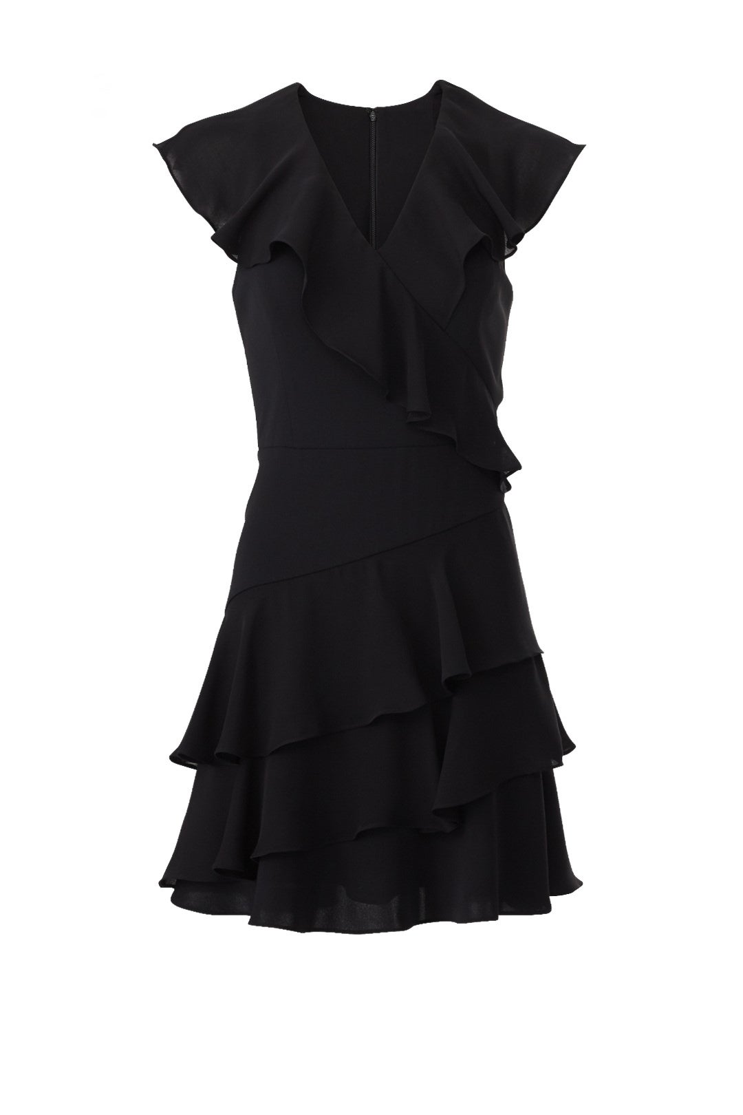 Black Ruffle Combo Dress by Parker 3