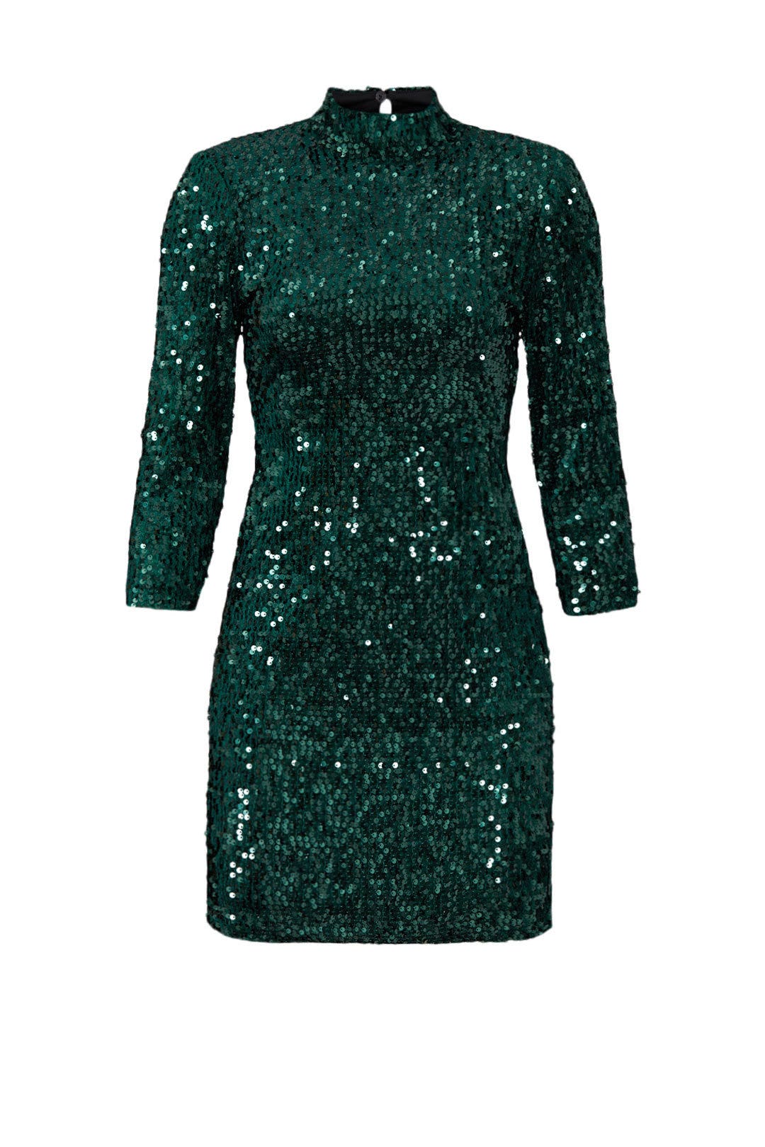 Green Velvet Sequin Sheath by Donna Morgan 4