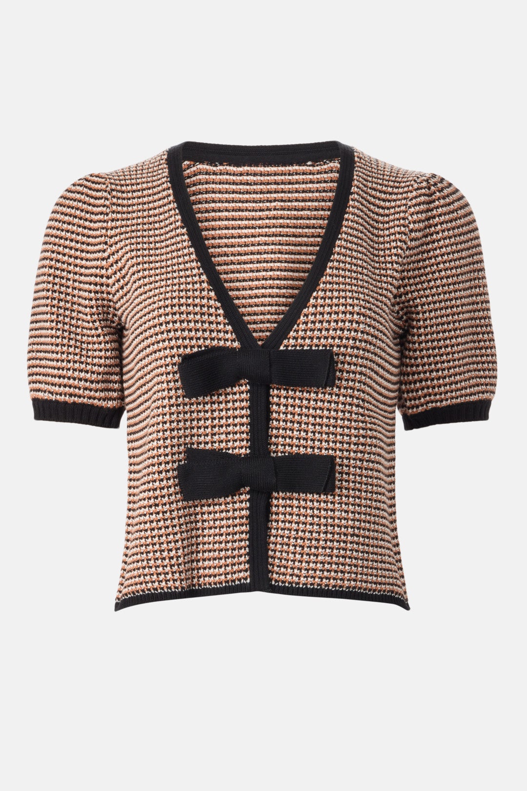 Elaine Puff Sleeve Bow Cardigan by 525 America 4